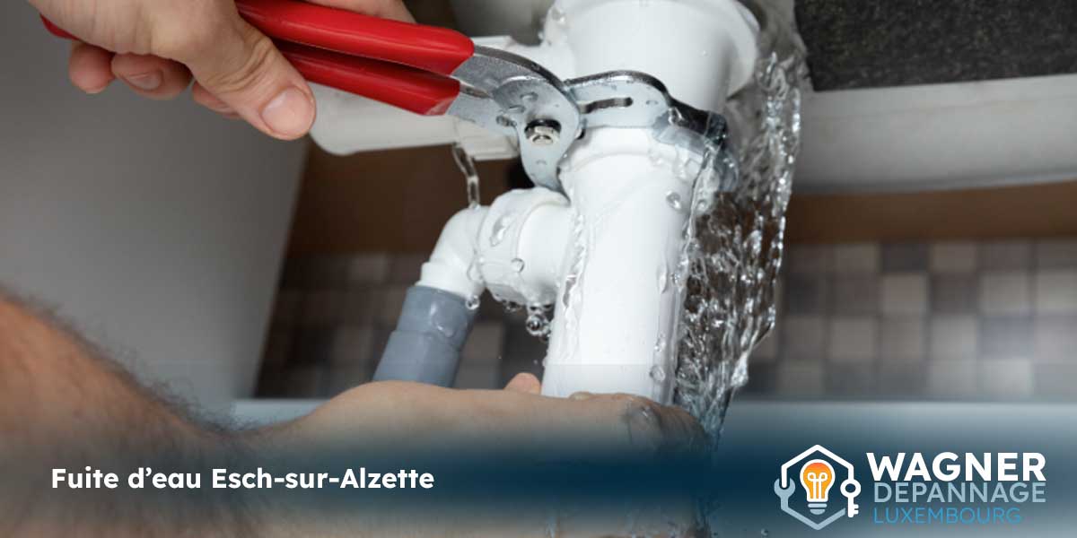 fuite d'eau Esch-sur-Alzette