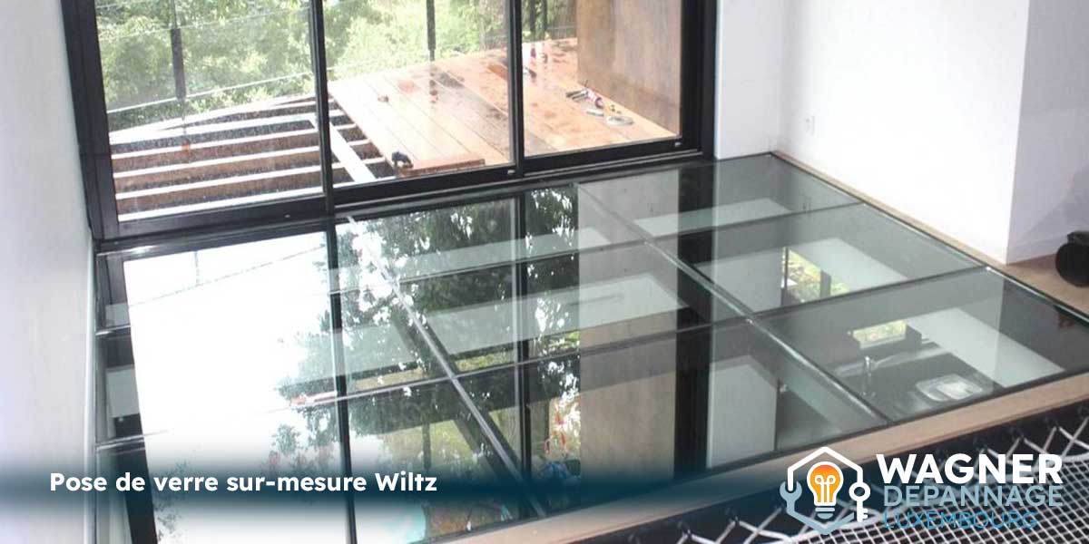 Pose de verre sur-mesure : table, crédence, garde-corps, parois de douche Wiltz